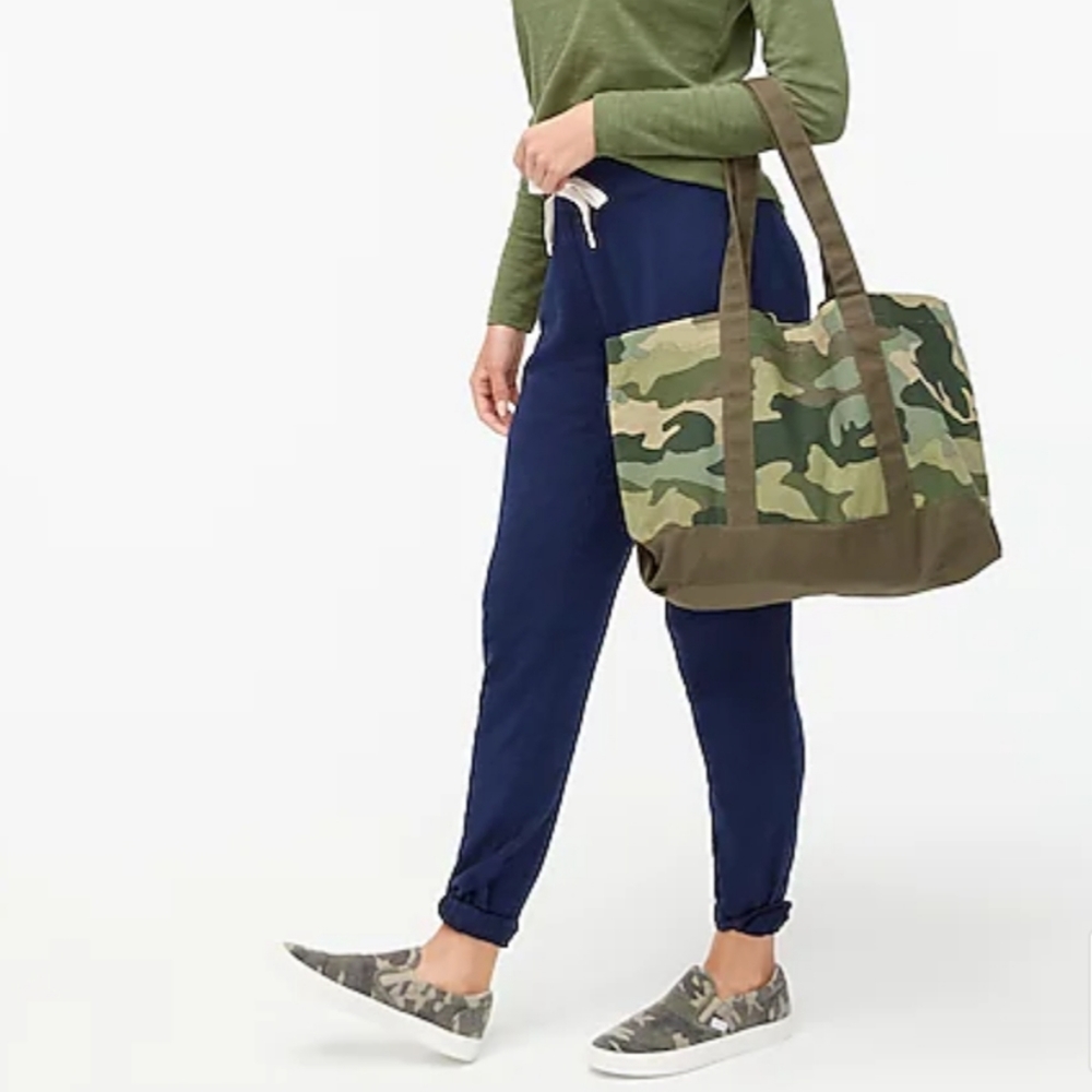 J Crew Structured Canvas Tote Bag - Picture 6 of 7
